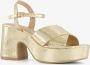 ONLY Shoes dames sandalen met hak goud - Thumbnail 2