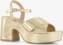 ONLY Shoes dames sandalen met hak goud - Thumbnail 1