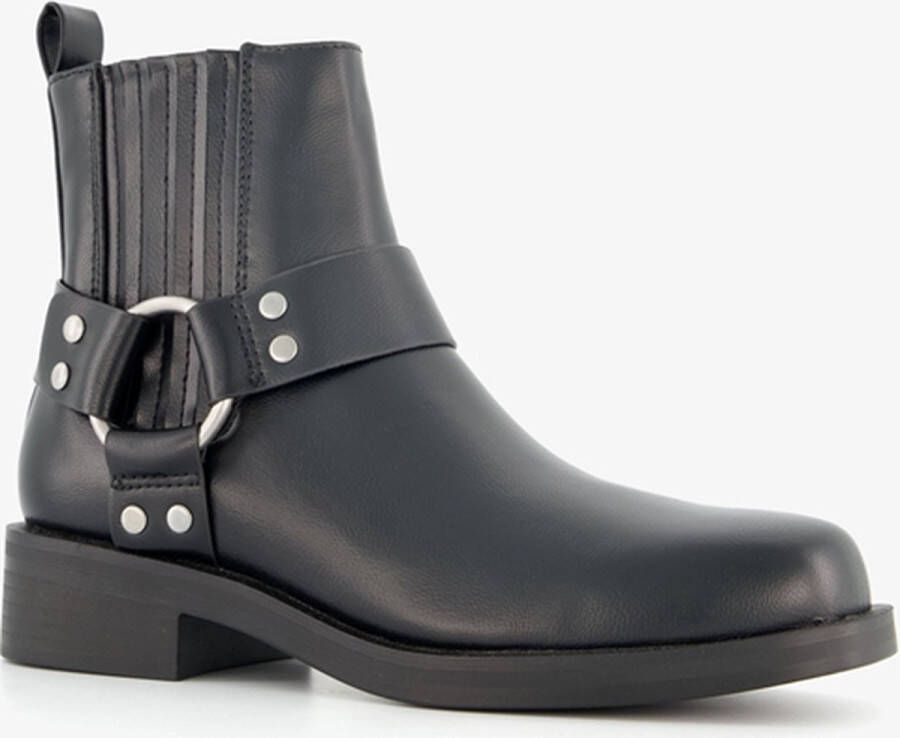 ONLY Shoes lage dames biker boots zwart