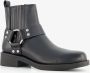 Only Shoes lage dames biker boots zwart - Thumbnail 1