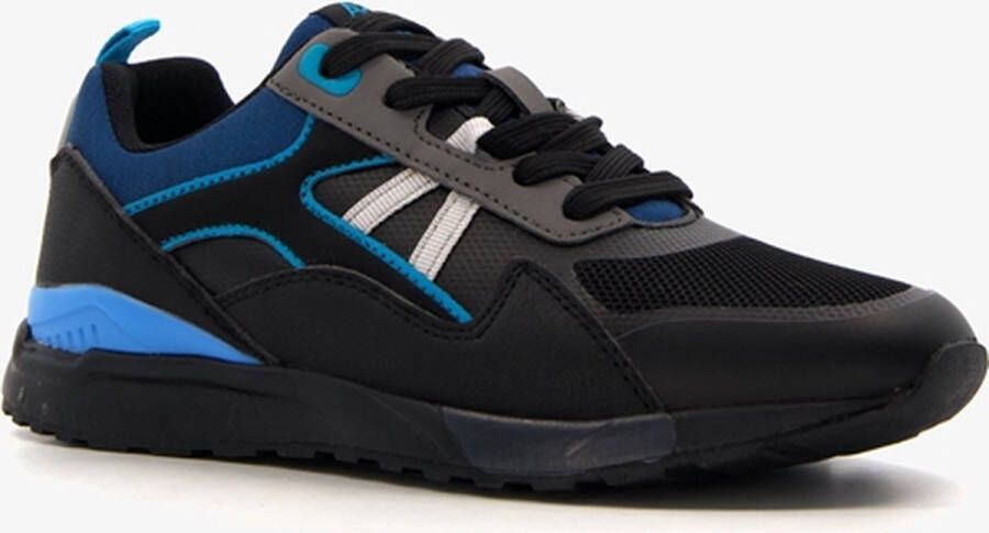 Osaga Brock kinder sportschoenen zwart blauw Uitneembare zool