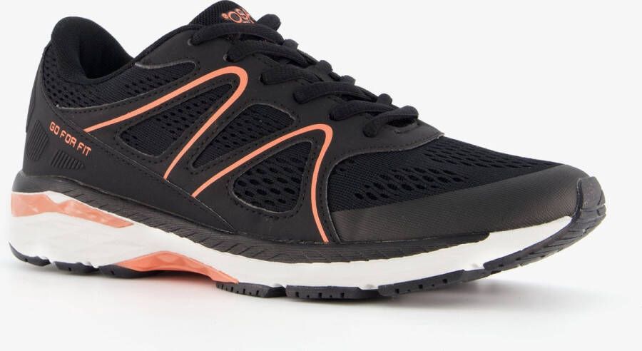 Osaga dames hardloopschoenen zwart oranje Uitneembare zool