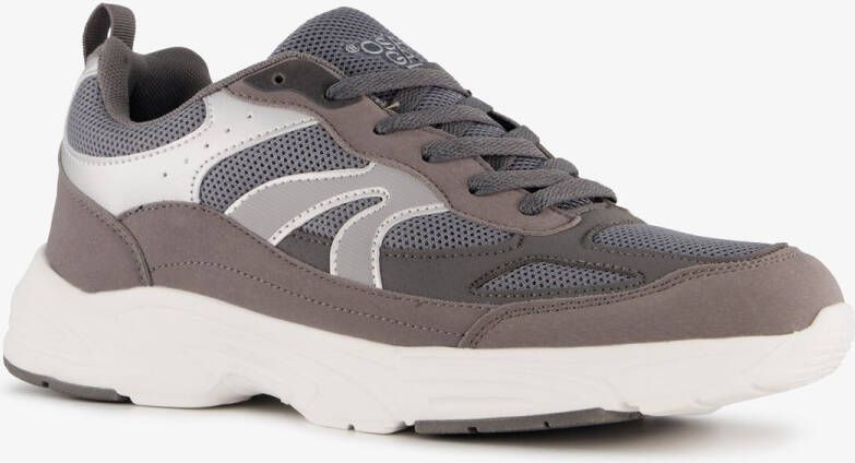 Osaga heren fitnessschoenen grijs wit Uitneembare zool