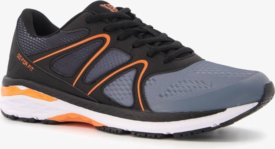 Osaga heren hardloopschoenen grijs oranje Uitneembare zool