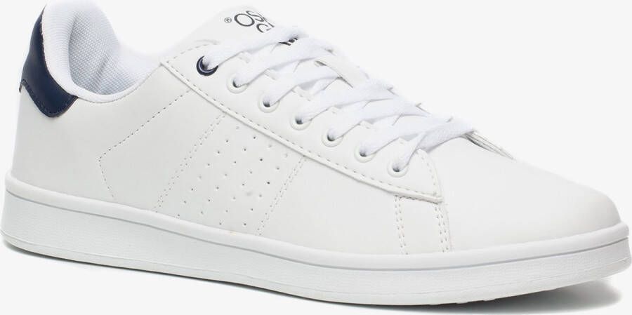 Osaga heren sneakers wit met blauw detail