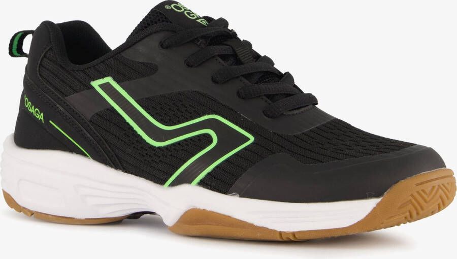 Osaga kinder sportschoenen zwart groen Uitneembare zool