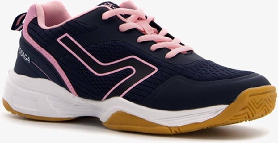 Osaga kinder zaalschoenen blauw roze Gymschoenen Uitneembare zool