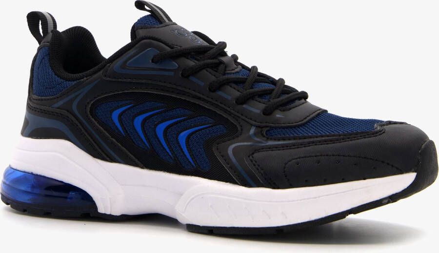 Osaga Rex kinder sportschoenen zwart blauw Uitneembare zool