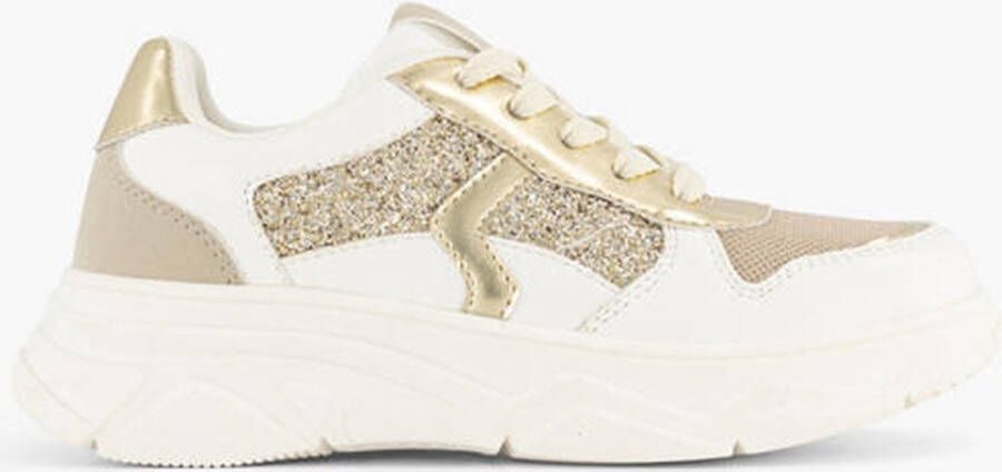 Oxmox Witte chunky sneaker glitters