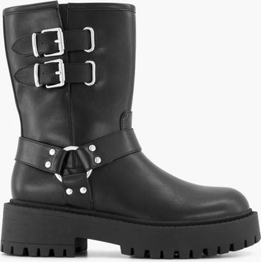 Oxmox Zwarte bikerboot