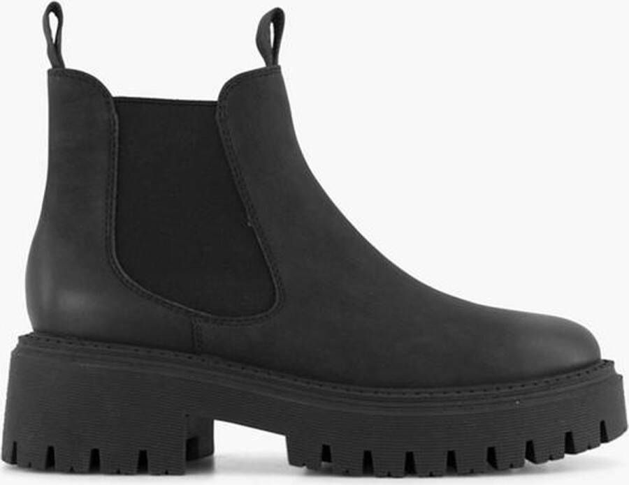 Oxmox Zwarte chunky chelsea boot