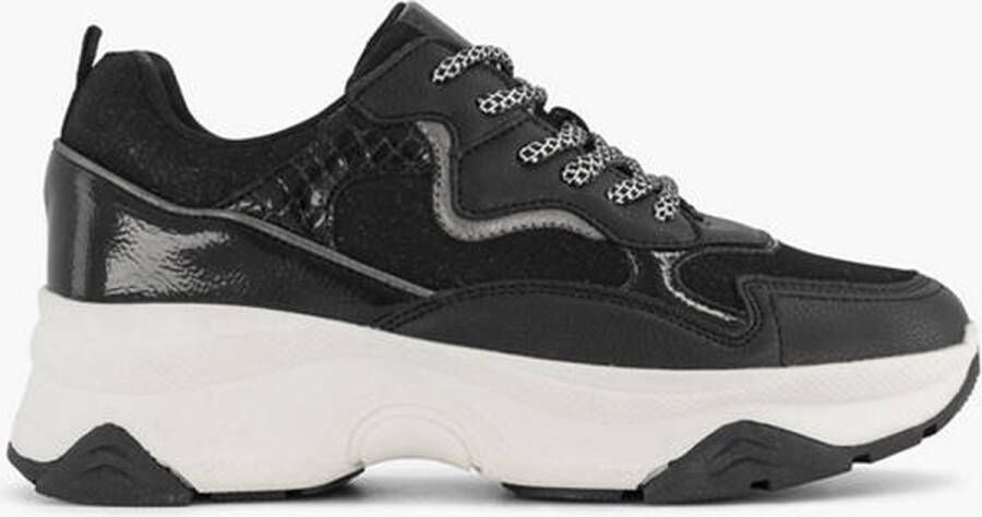 Oxmox Zwarte chunky sneaker