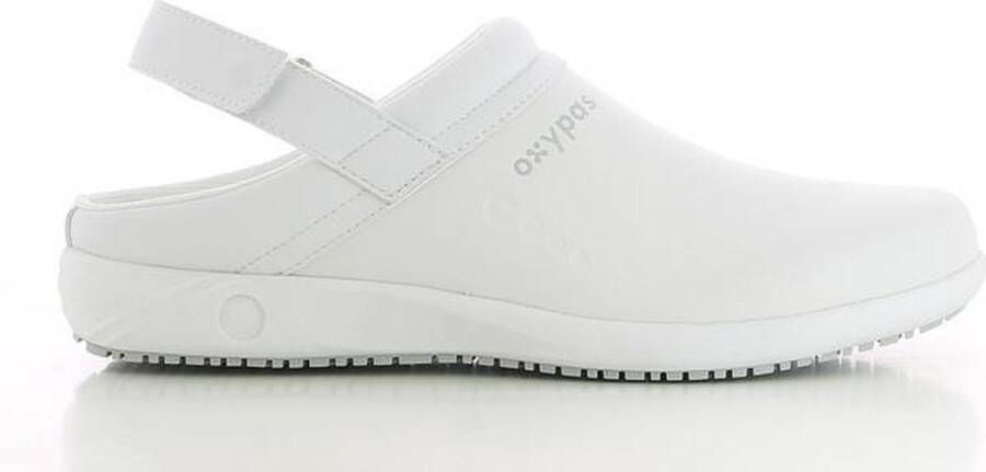 OXYPAS REMY : Professionele slipper in leder Wit