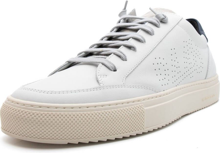 P448 Witte suède sneaker voor heren White Heren