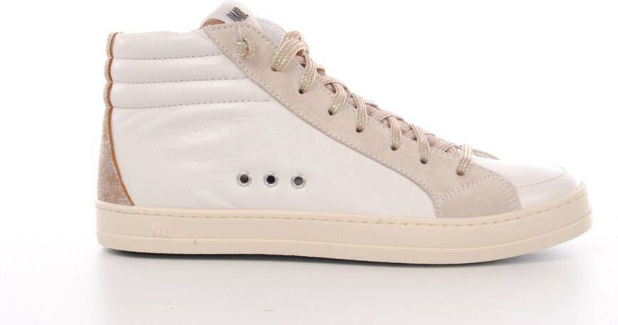 P448 damessneakers skate lady beige goud