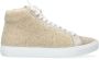 P448 Beige Star High Top Sneakers Beige Dames - Thumbnail 2