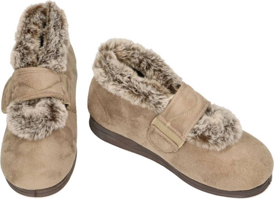 Padders -Dames beige pantoffels