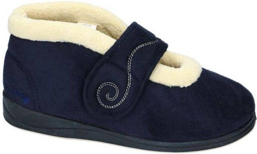 Padders -Dames blauw donker pantoffel gesloten