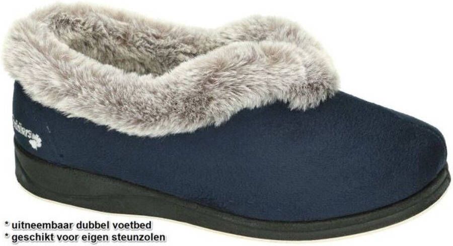 Padders -Dames blauw donker pantoffels