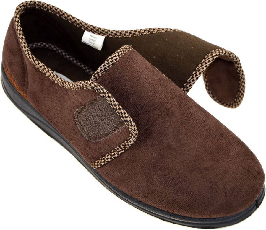 Padders -Heren bruin pantoffels & slippers