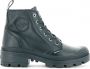 Palladium Pallabase Leather Veterboot Dames Zwart - Thumbnail 1