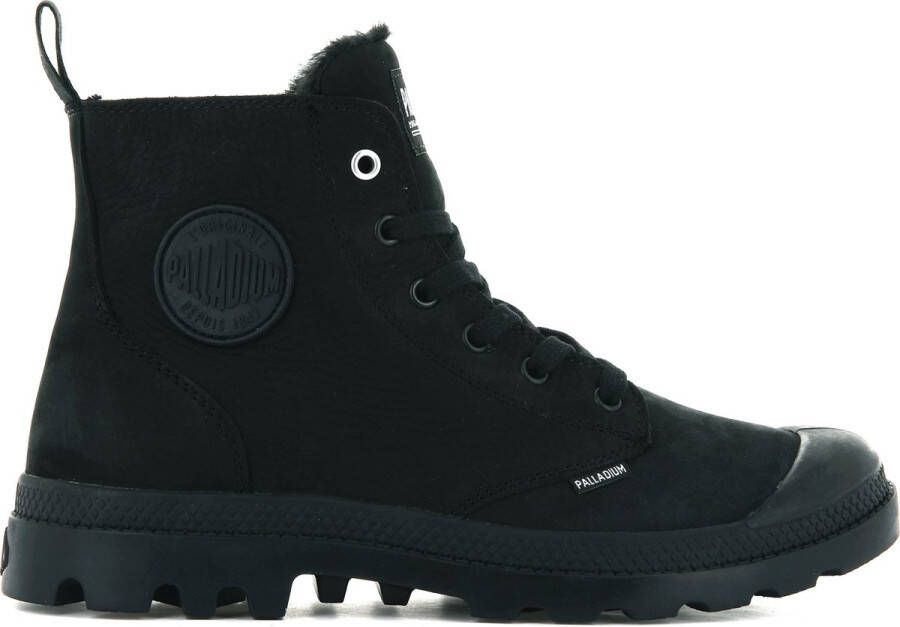 Palladium Pampa HI ZIP WL Heren Winter Laarzen Boots Gevoerd Leer Zwart 05982-010-M