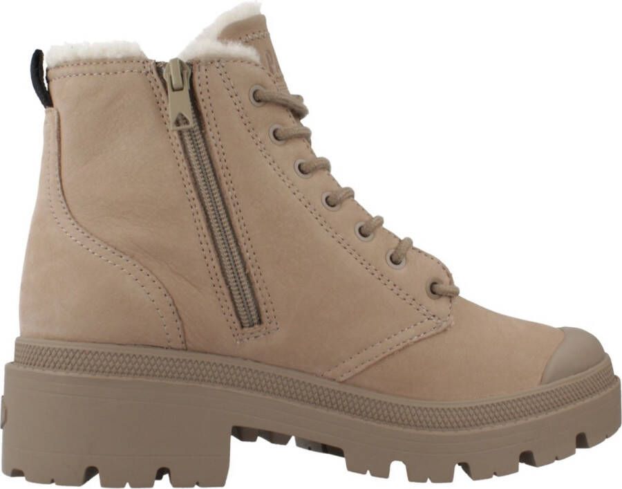 Palladium Ritssluiting Veterschoenen Brown Dames