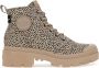 Palladium Pallabase Safari dames veterboot Beige zwart - Thumbnail 1