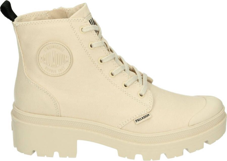 Palladium PALLABASE TWILL Volwassenen Half-hoge schoenen Wit beige