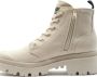 Palladium PALLABASE TWILL Volwassenen Half-hoge schoenen Wit beige - Thumbnail 3