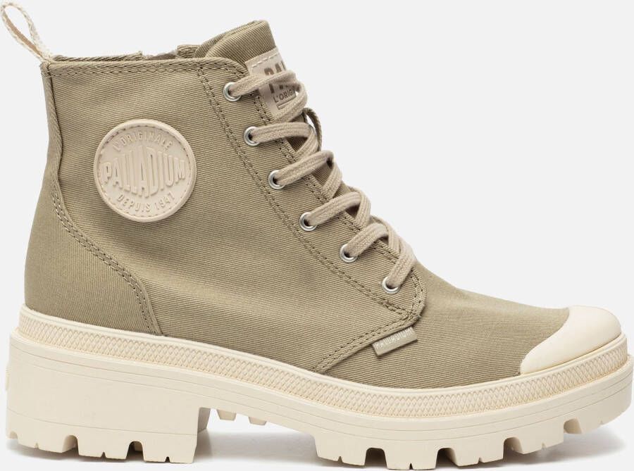 Palladium Hoge veterschoenen PALLABASE twill van textiel