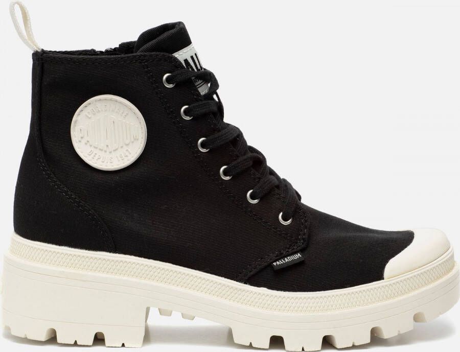 Palladium Pallabase veterboots zwart Dames Canvas