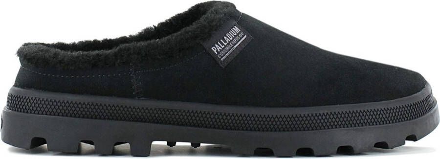 Palladium Palladune Mule Warm Pantoffels Slippers Leer Zwart 74337-008-M