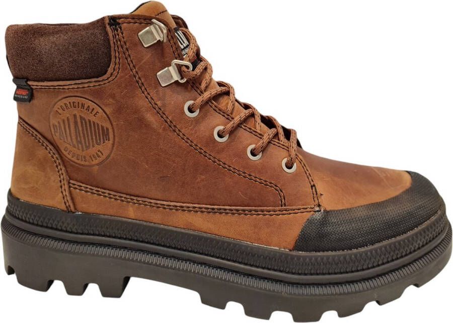 Palladium Pallatrooper Cuff Bison Heren Hoge Veterschoenen Bruin