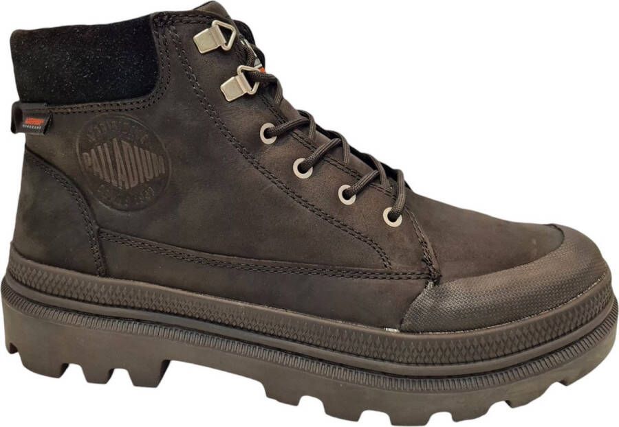 Palladium Pallatrooper Cuff Black Heren Hoge Veterschoenen Zwart