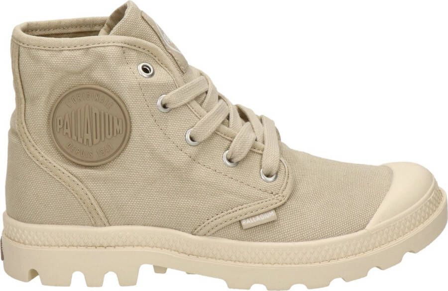 Palladium Womens Pampa Hi Veterboots Laarzen Met Veters Dames Beige