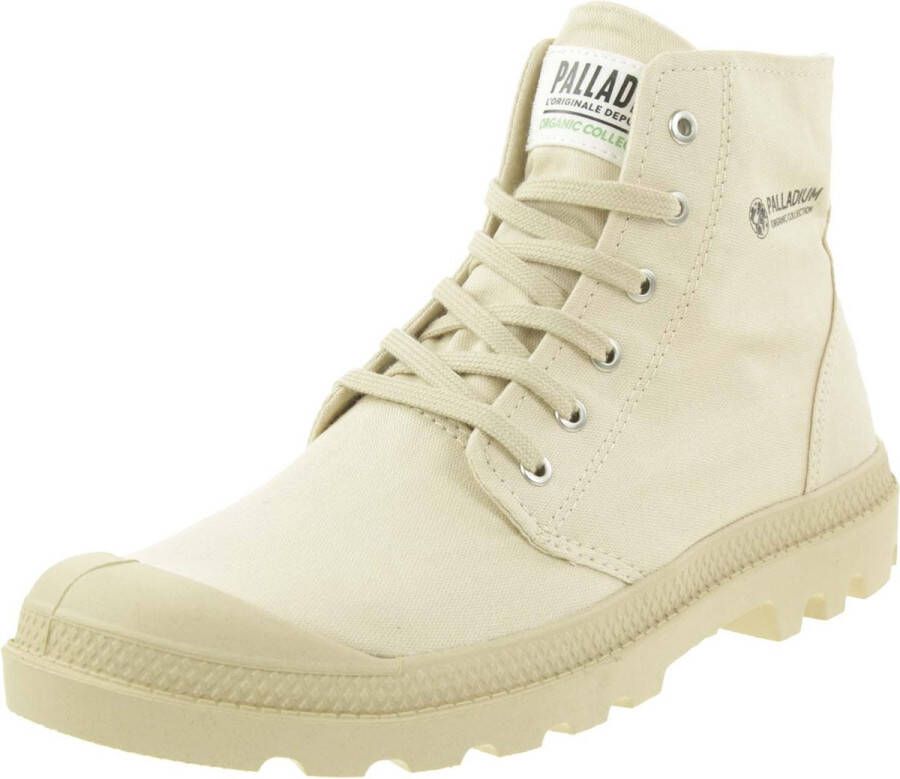 Palladium Pampa Hi Organic dames veterboot Ecru