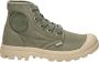 Palladium Canvas Hi-Top Sneakers Green Dames - Thumbnail 1