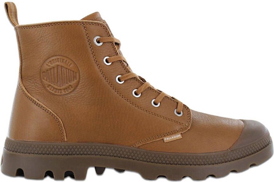 Palladium Pampa HI ZIP LTH ESS Heren Laarzen Schoenen Boots Leer Bruin 76888-252-M - Foto 1