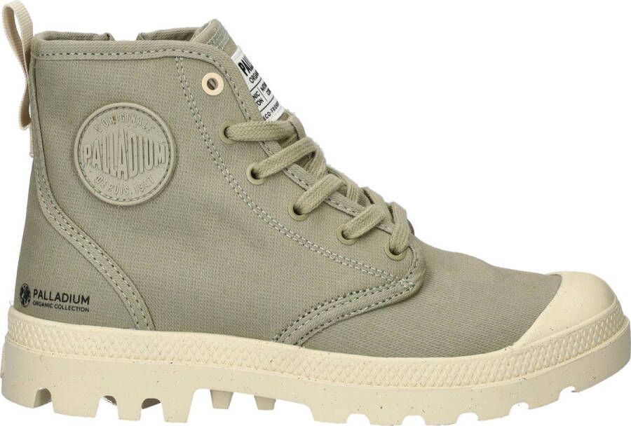 Palladium Pampa Hi Zip Oragnic Veterschoenen Hoog khaki