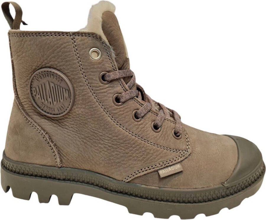 Palladium PAMPA HI ZIP WL VeterlaarzenHoge sneakersDames veterschoenenHalf-hoge schoenen Grijs