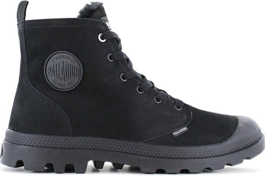 Palladium Pampa HI ZIP WL Heren Winter Laarzen Boots Gevoerd Leer Zwart 05982-010-M