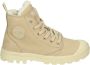 Palladium PAMPA HIGH ZIP WL VeterlaarzenHoge sneakersDames veterschoenenHalf-hoge schoenen Wit beige - Thumbnail 1