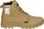 Palladium PAMPA RE-QUILTED Half-hoge schoenen Taupe - Thumbnail 1