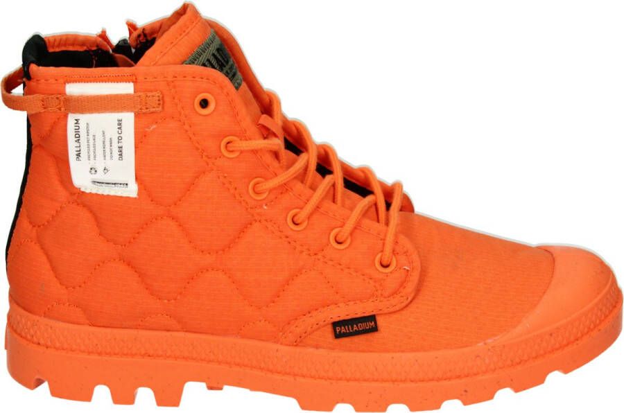 Palladium PAMPA RE-QUILTED Heren sneakersHeren veterschoenVrije tijd half-hoog Oranje