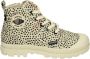 Palladium Pampa Safari canvas sneakers met dierenprint beige zwart - Thumbnail 3