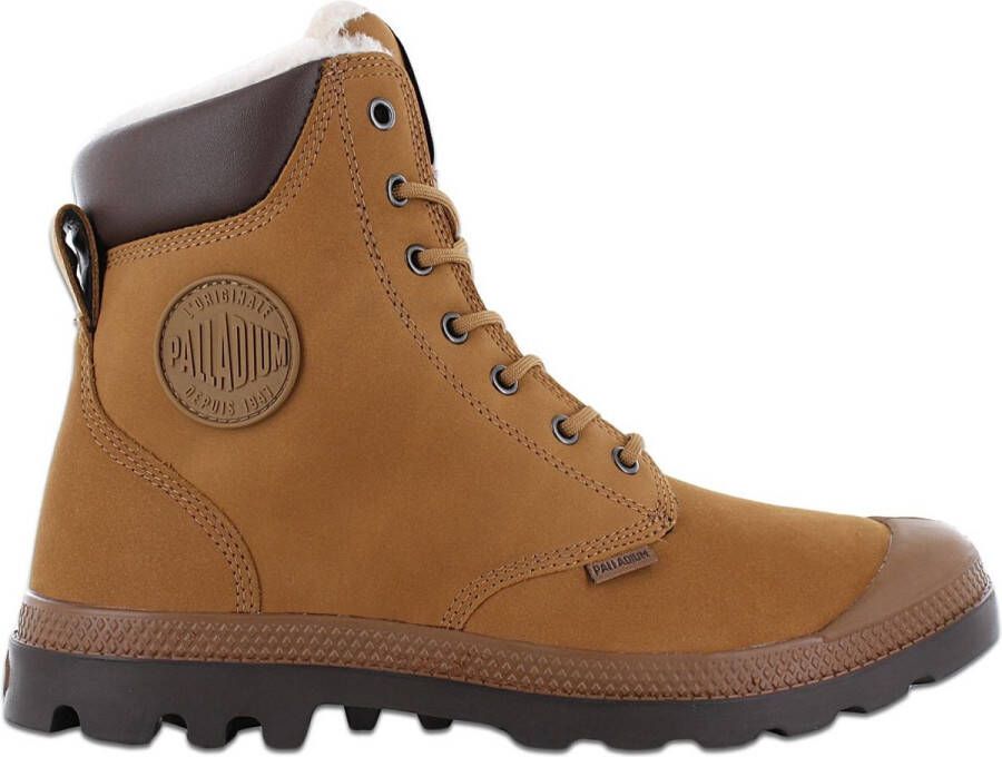 Palladium Pampa Sport Cuff WPS Heren Laarzen Schoenen Boots Gevoerd Leer Bruin 72992-697-M