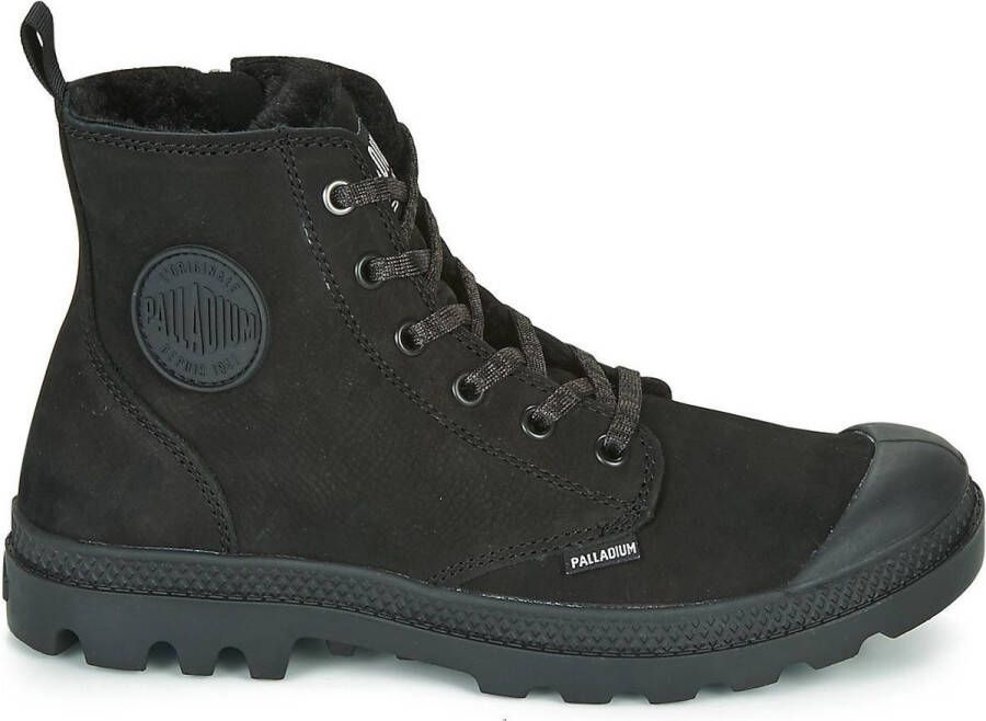 Palladium Veterboots Zwart Imitatieleer 178311 Dames