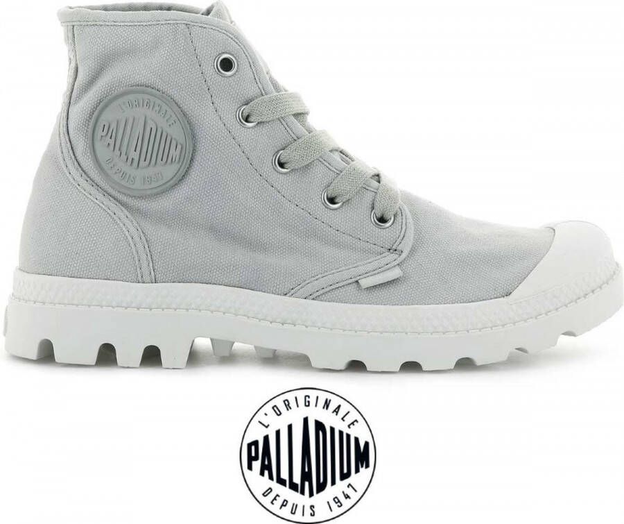 Palladium Womens Pampa Hi Canvas 92352 071 Gray Flannel