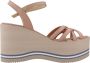 Paloma Barceló Stijlvolle Wedges Sandalen Beige Dames - Thumbnail 1